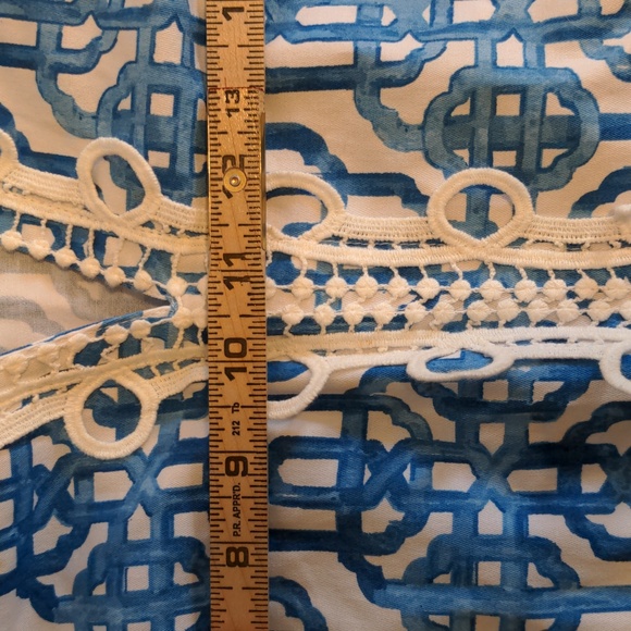 Mud Pie Women's Size L 12-14 Sleeveless Geometric Print One Piece Dress - Picture 12 of 16